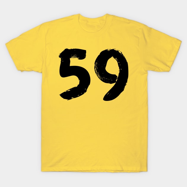 Number 59 T-Shirt by Erena Samohai